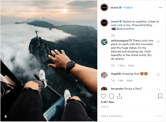 Top 5 Brand Ambassador Campaigns 4 mvmt-watches-instagram